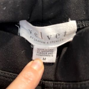 Black leggings brand is velvet size medium